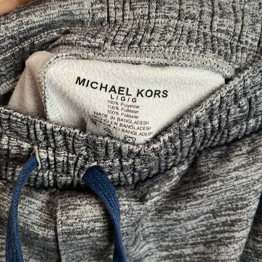 Michael Kors Lounge‎ Sweat Pants Heathered Knit Drawstring Casual Comfy Mens L